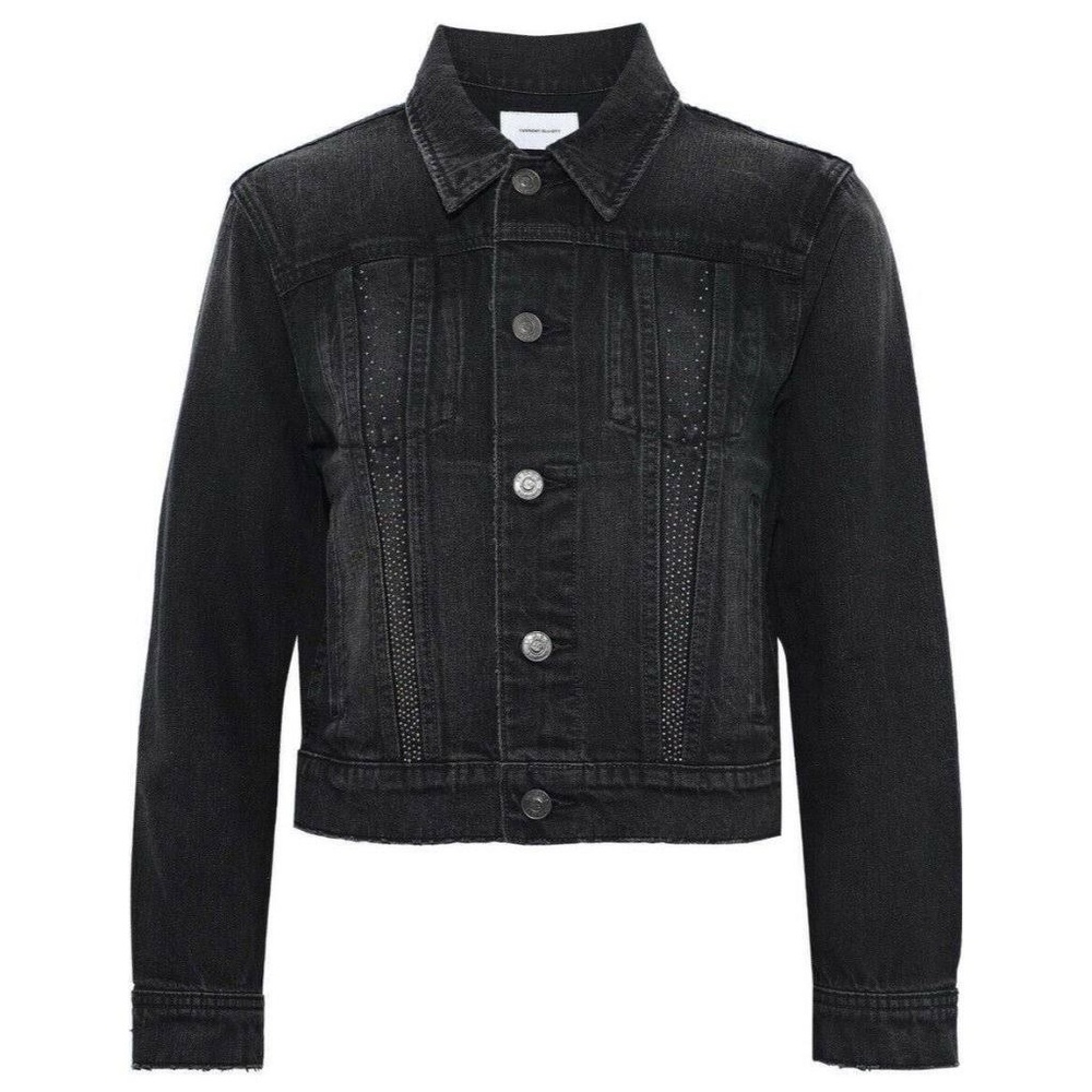 Current/Elliott Studded Baby Trucker Jacket